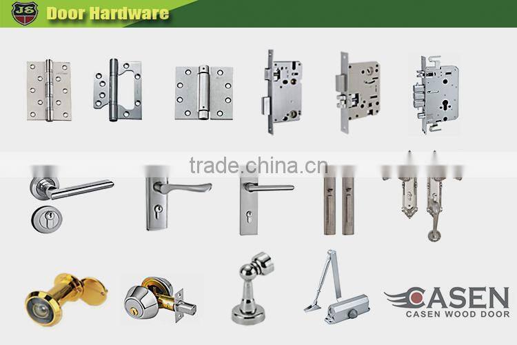 China top fashion design 100% solid wood door tempered glass with compeitive price