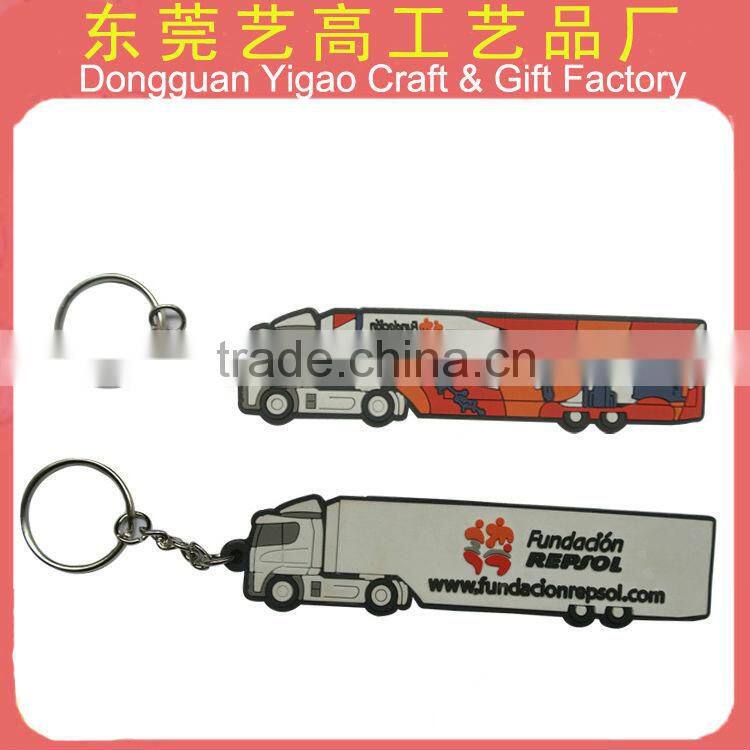 3D/2D Rubber key chain with car logo