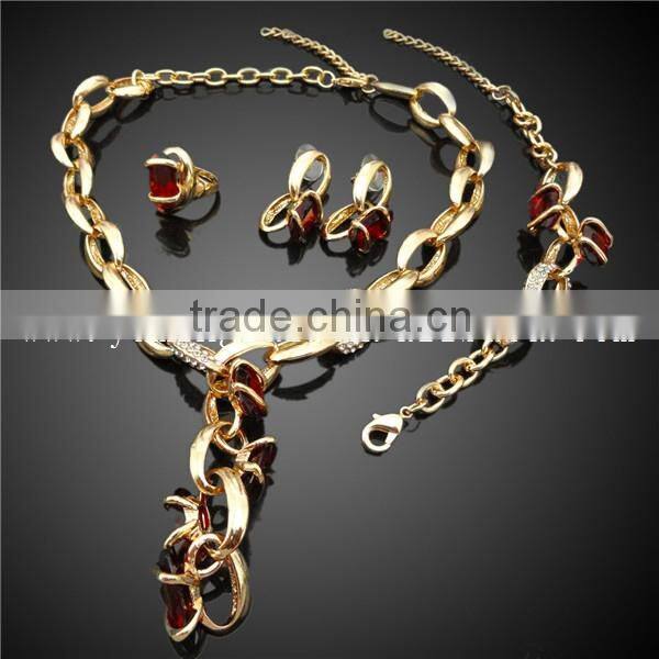 Fashion and costume jewelry ruby set in china