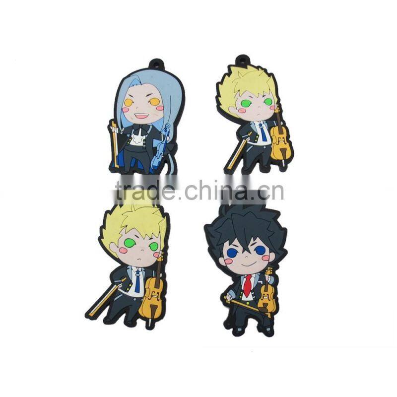 Silicone fashion top grade plastic custom 3d luggage tags