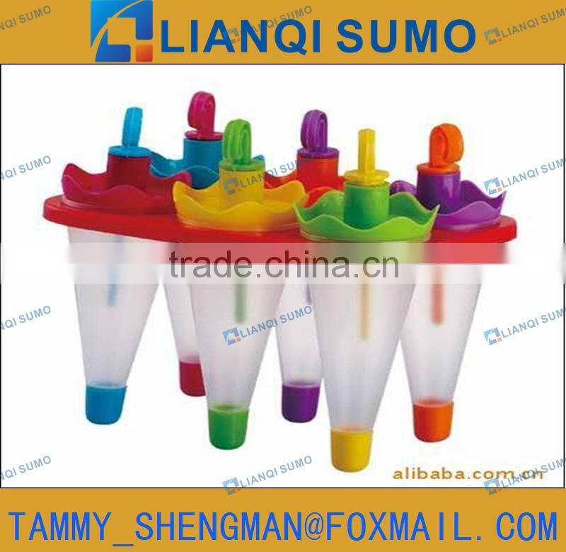 LFGB/FDA Food Grade plastic ice-cream lolly mould umbrella shape