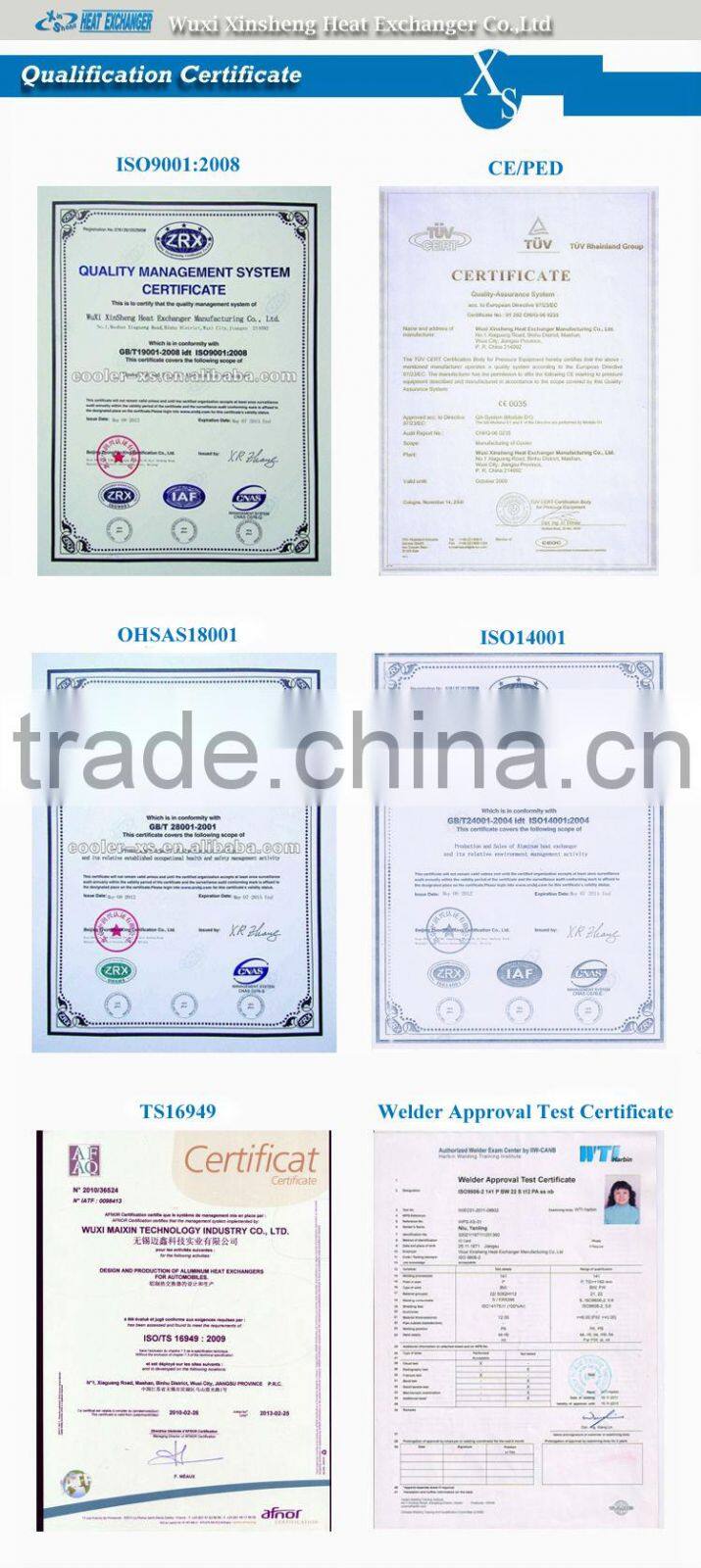 racing car front mount universal Intercooler