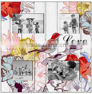 Distressed wood love frames for family use