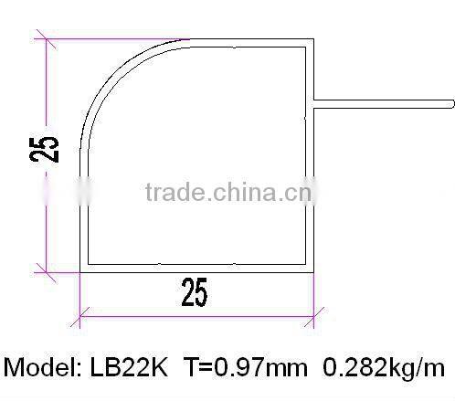 wooden grain Aluminum Aluminium Profile Extrusion perfil extrudado