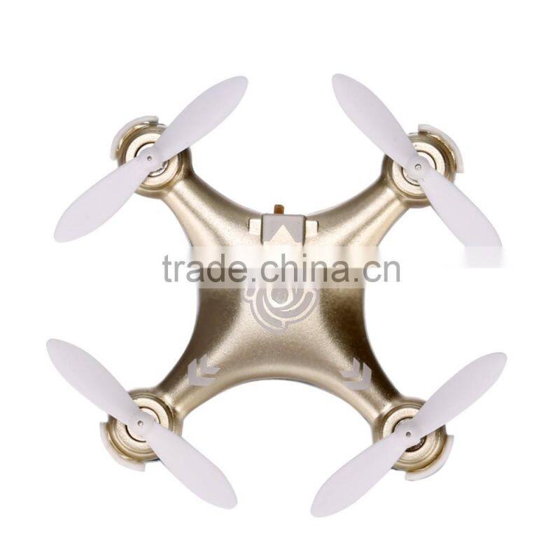 High Quality 6 axis 2.4G 4CH RC Quacopter helicopter Mini Done RC Toy Gold