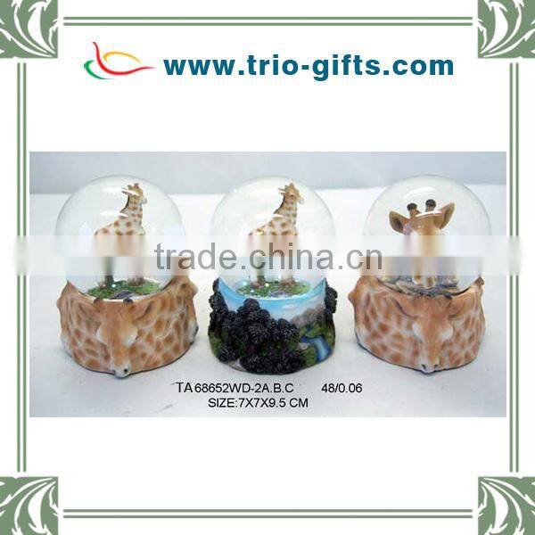 Custom Polyresin Cat Shape souvenirs water ball