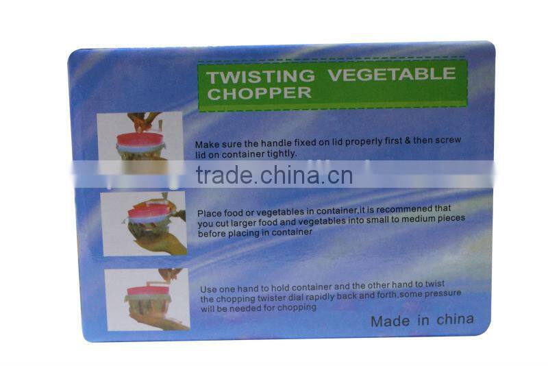 TV show Twisting manual Vegetable Chopper KS145