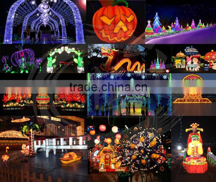 new year water park lantern lighting