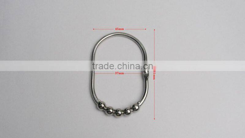 Eco-friendly Metal Shower Curtain Hooks XDHL016A/Shower curtain hooks for bathroom