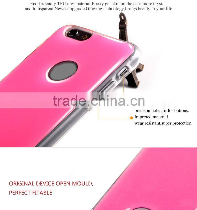 Sublimation glowing epoxy gel Case for iPhone 5 | 5s 6 plus