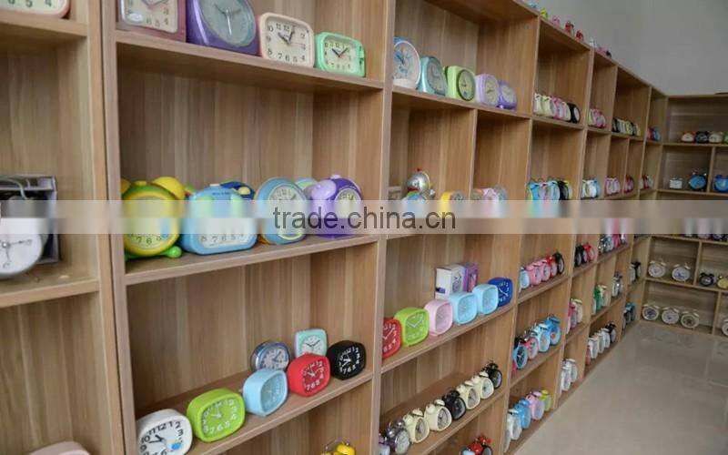 Quartz analog metal desktop table alarm clock with customized Logo