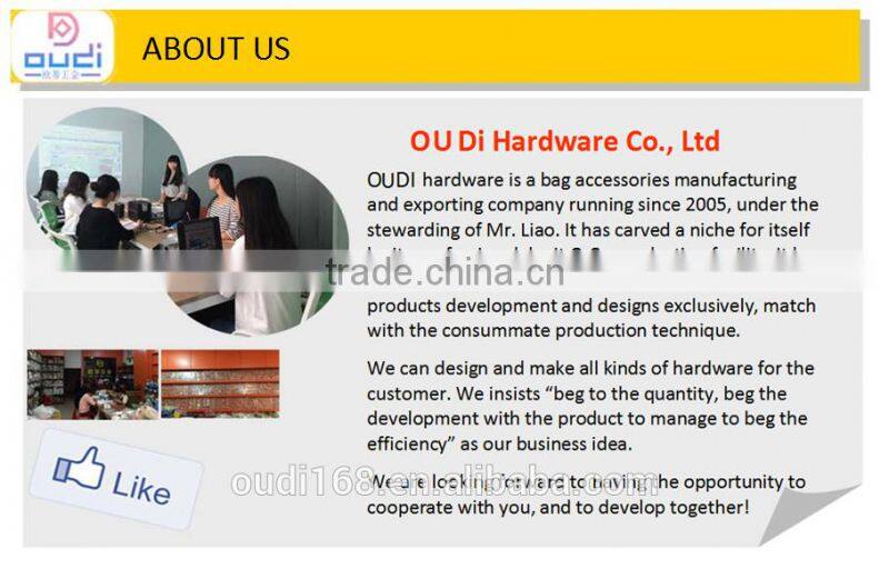 2016 the most popular Zinc alloy light gold bag accessories turn lock.