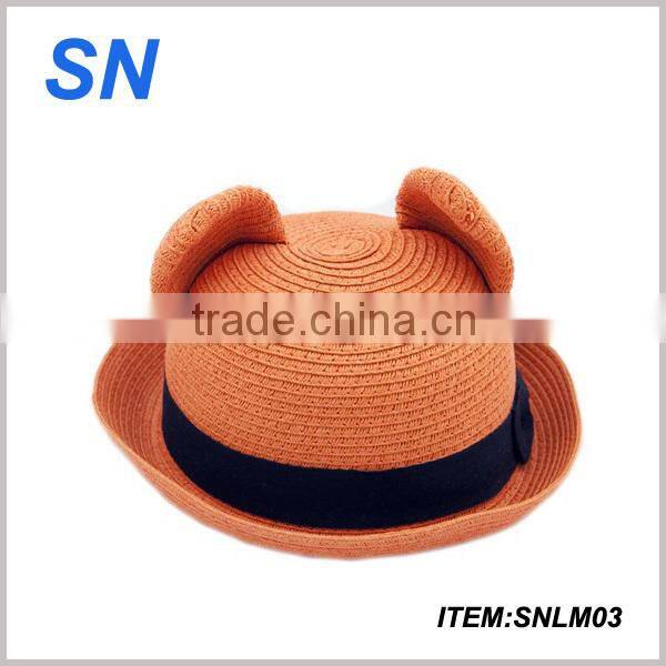 good quality customize girls peru straw hats