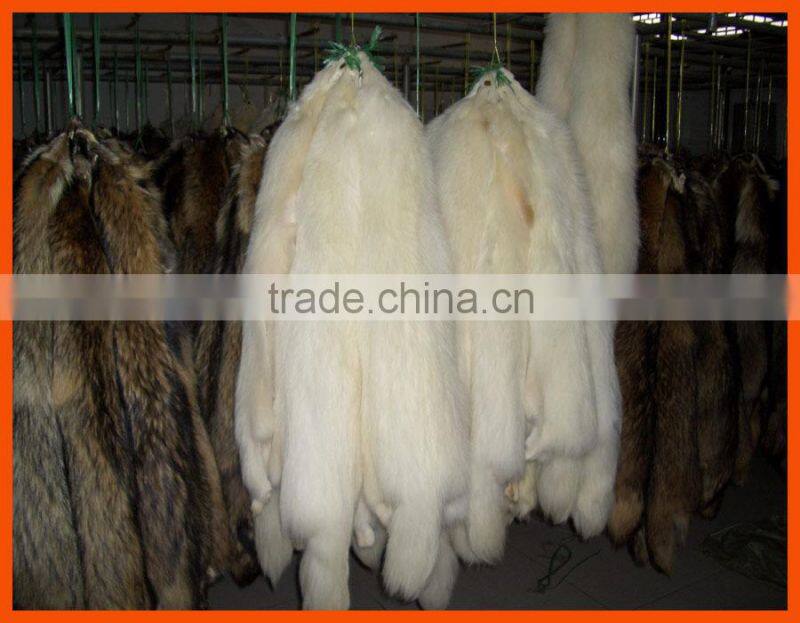 Factory prices white raccoon fur trim for hood