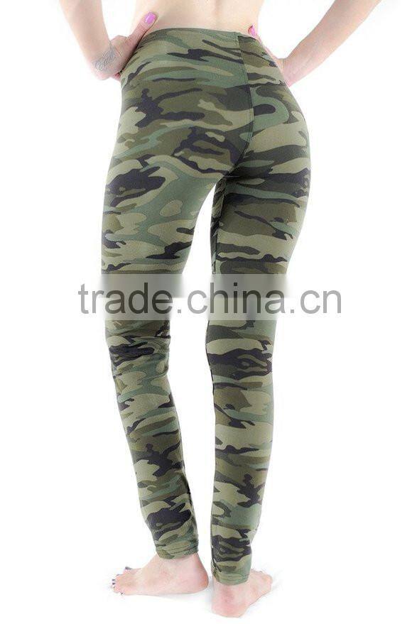 New arrival woman army leggings sports camouflage pants wholesale