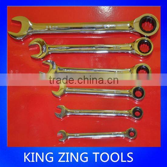8Pcs Double Offset Ring wrench Set(CR-V/45# Carbon Steel)
