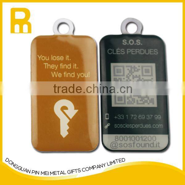 Hotel ID room number key chain with high quality metal printed customized logo