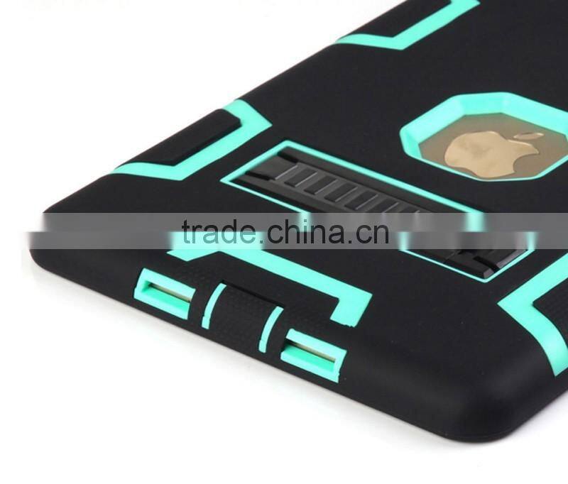 Tough defender hard plastic and TPU cover for Apple iPad mini 4 case
