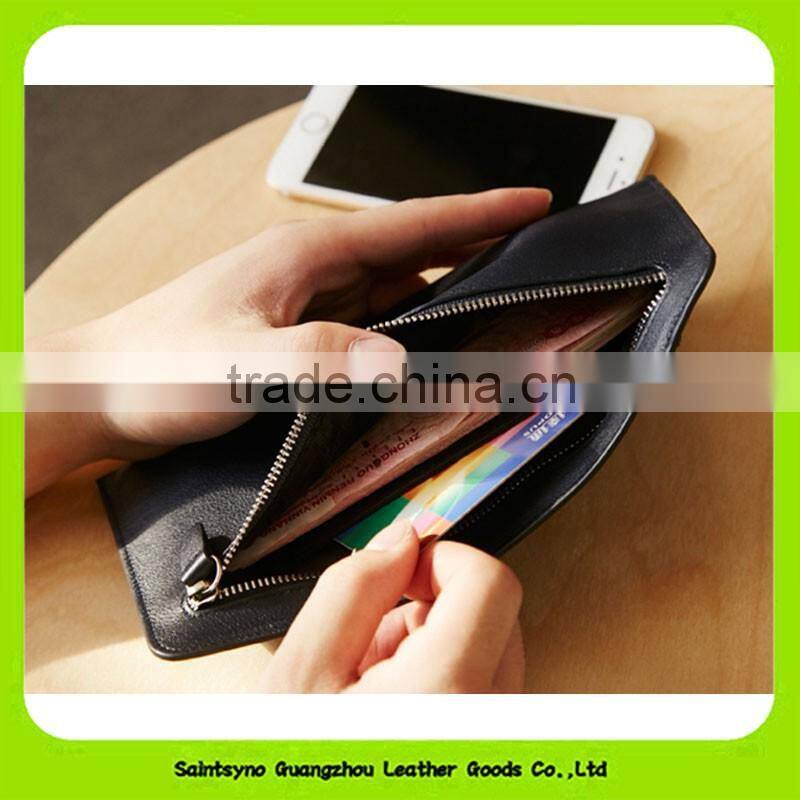 16898 RFID blocking Genuine leather bright-coloured fashion design lady wallet