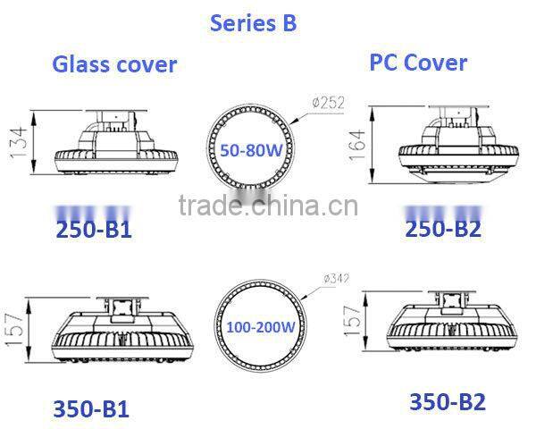 2015 UL led high bay light 100W retrofit led highbay for industry factory use