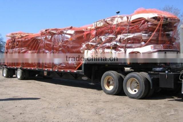 Disposable plastic cargo containment net