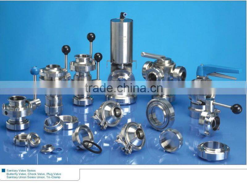 wafer type stainless steel Sanitary butterfly valve