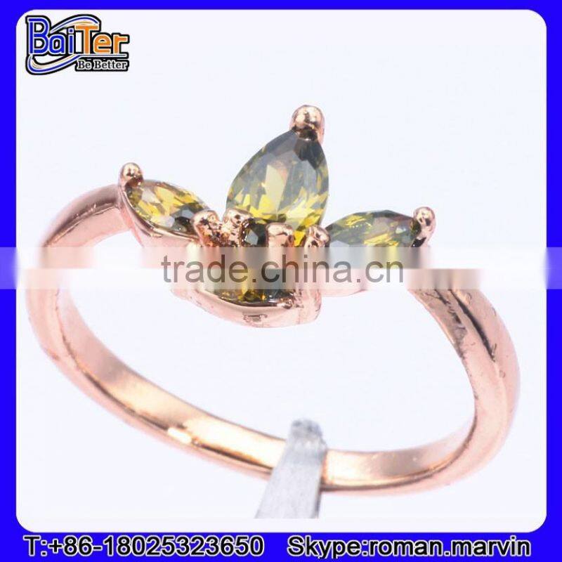 High Polished Stainless Steel Gold Enamel Ring With The Enamel