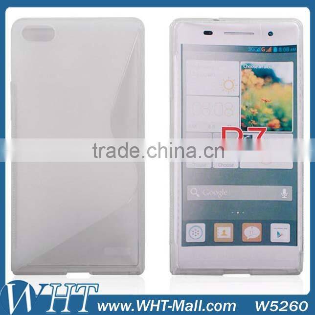 New Matte S Line TPU Soft Back Case for Huawei Ascend P7