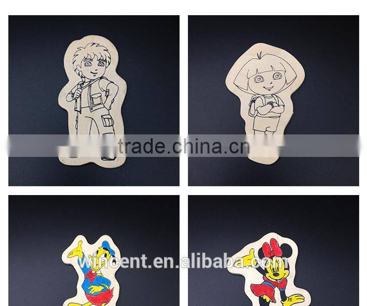 Kids Educational DIY Wooden Fridge Magnet