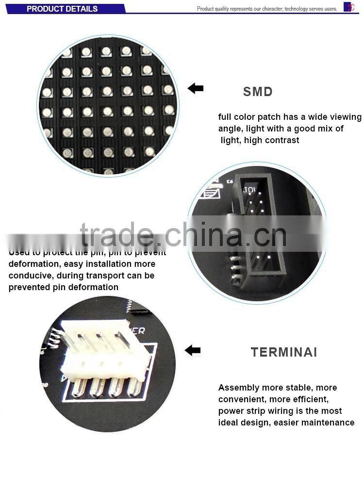 China Shenzhen Super Bright P6 full color rental advertising indoor led display