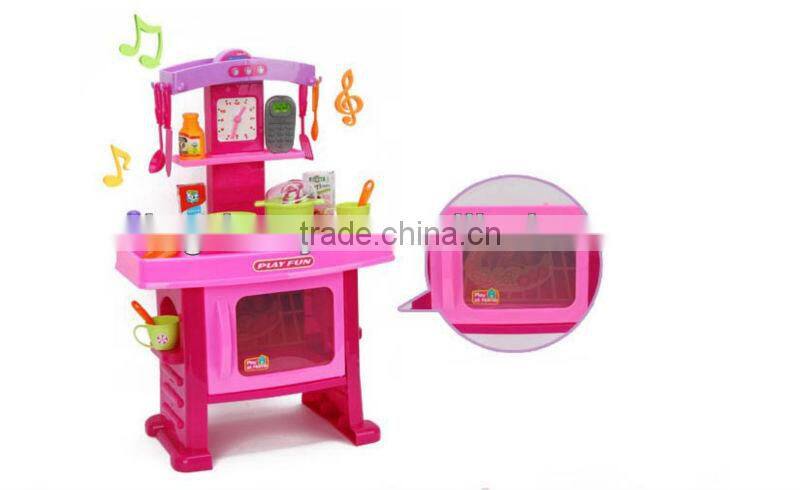 Pink color hot sell for kids barbecue utensils kitchen set for kids