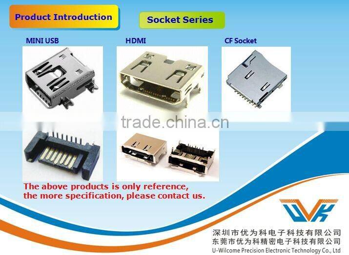 High Quality Female USB Micro Connector For Electronics