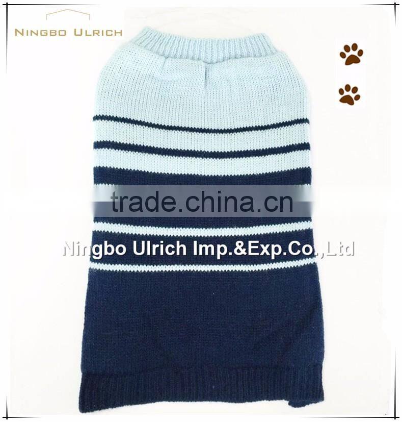 M67 hot sale acrylic knitted navy striped pet sweater