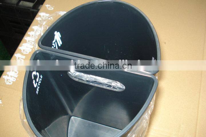 ABS fire resistant plastic twin dustbin for hotel