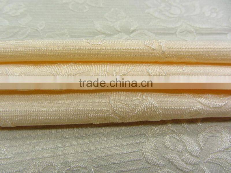 flower pattern jacquard nylon elastic fabric