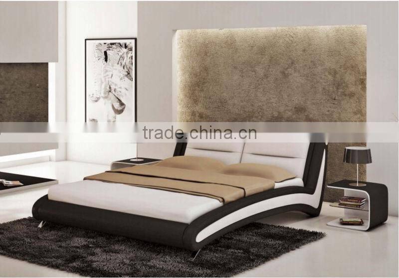 Europe leather bed modern style