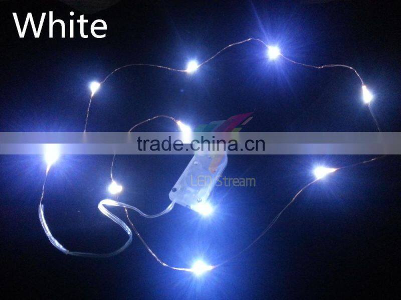 Low Voltage Led 3.3ft Mini Silver Wire String Light / Led Copper Wire String Light / Led Rice Light