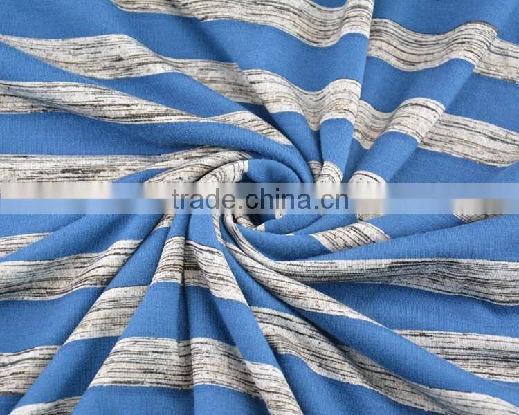 Jiufan textile hockey jerseyand nfl jersey strip knitting fabric with spandex