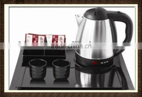 unique melamine plate and stainless steel 1.2L kettle