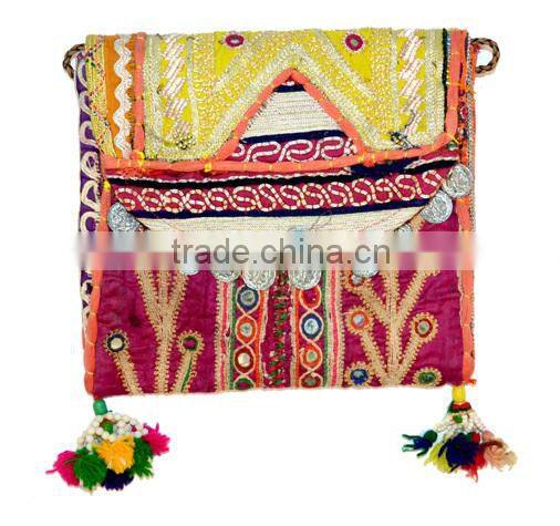 Vintage Wallet Hand Embroidered Clutch