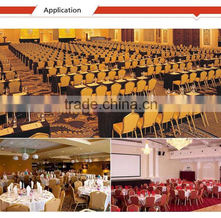 Stacking cheap metal aluminium hotel steel dining banquet chair
