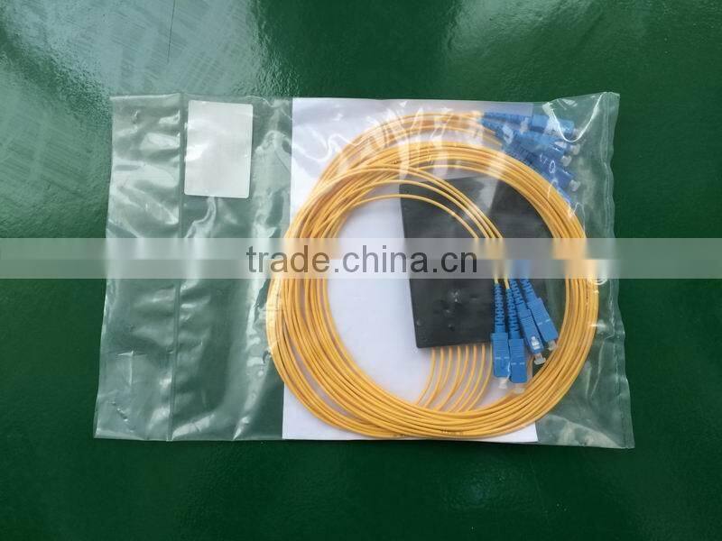1x8 SC/PC 2.0mm fanout fiber PLC optical splitter