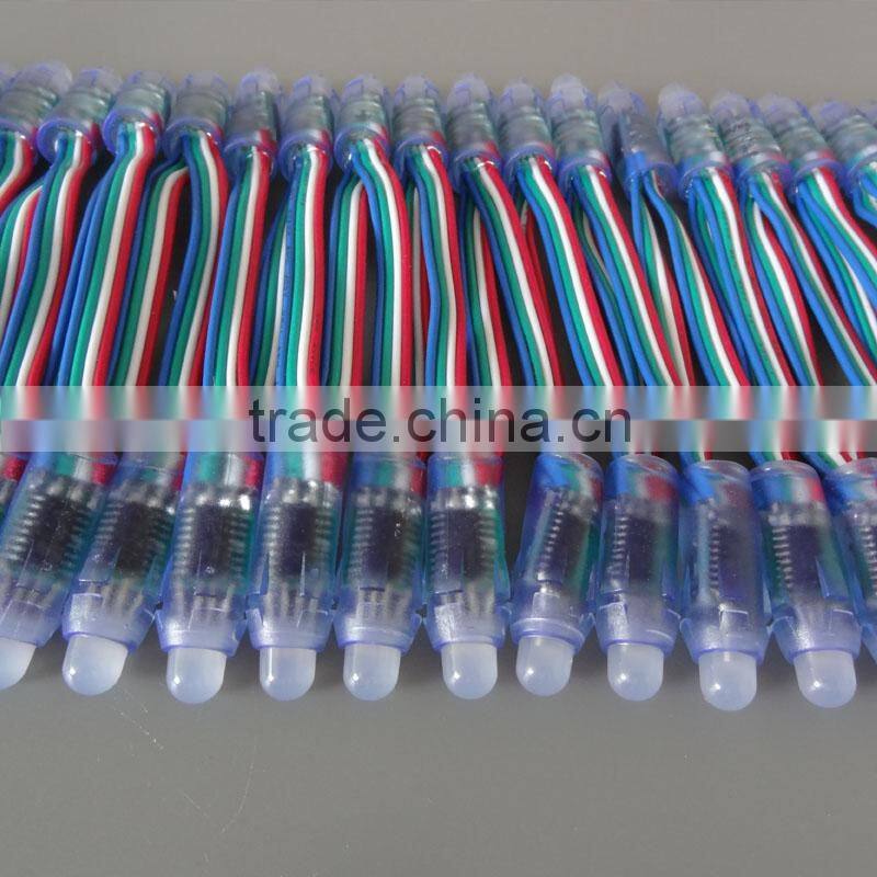 High bright IP68 12mm DC5V led pixel light string ws2801 50 node a string