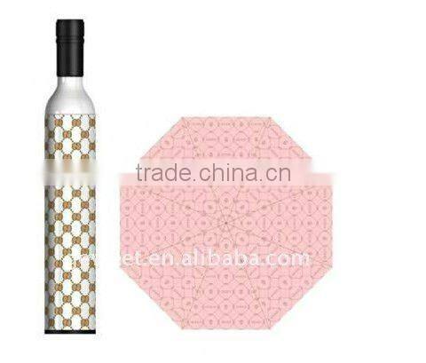 3 folding wine bottle umbrellas for rain