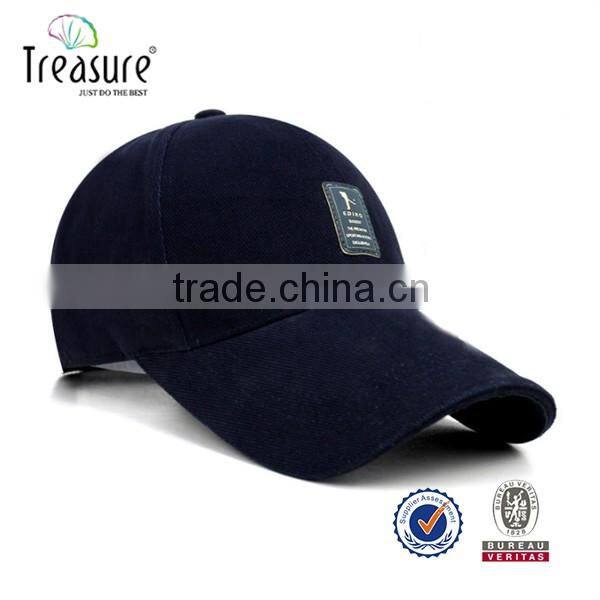 2016 china cap blank suede 5 panel cap metal badge flat brim hip hop hat for men