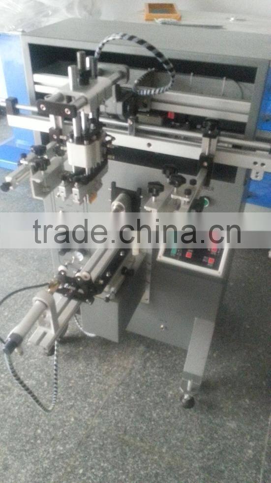 single color cylindrical bottle screen printing machine/screen printer