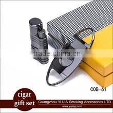 Guangzhou custom leather cohiba cigar humidor gift set