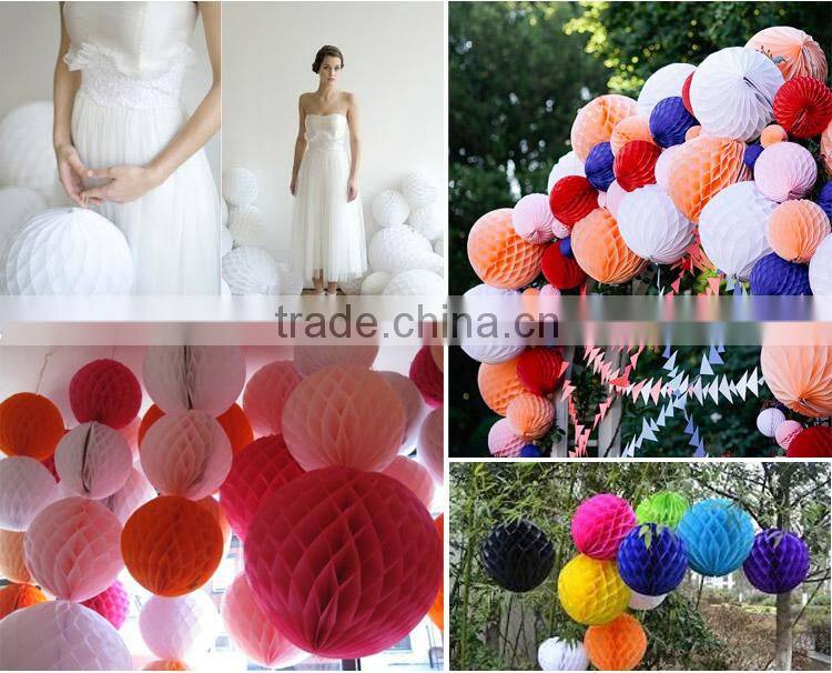 wedding party home decor paper honeycomb ball