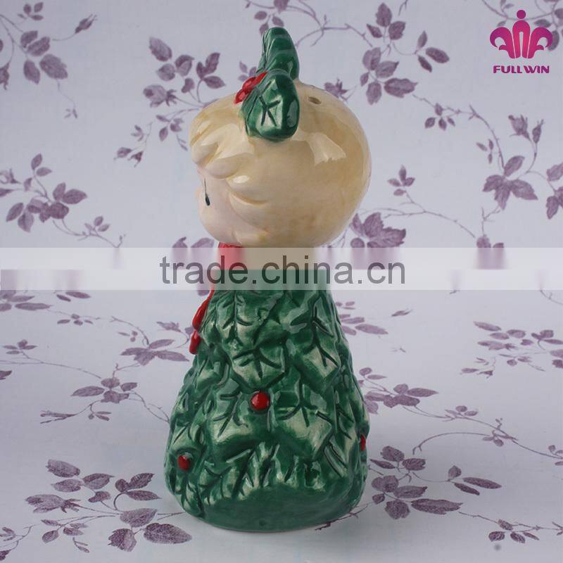 little girl shaped salt and pepper shakers spice bottle shaker