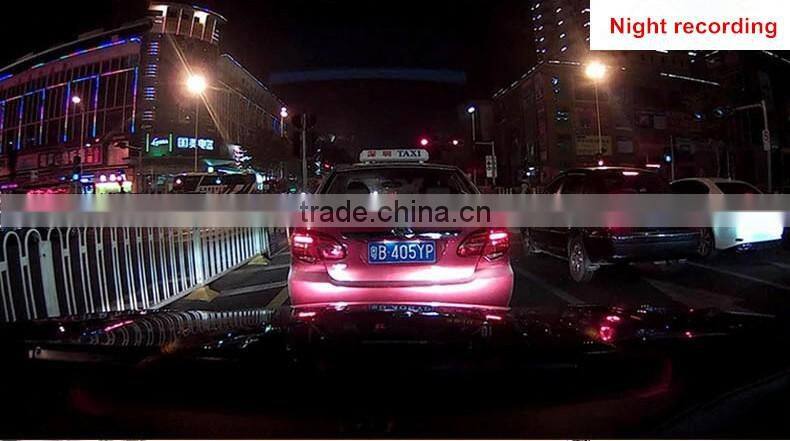 Show Longitude and latitude,dual camera mirror dvr with GPS Tracking Replay